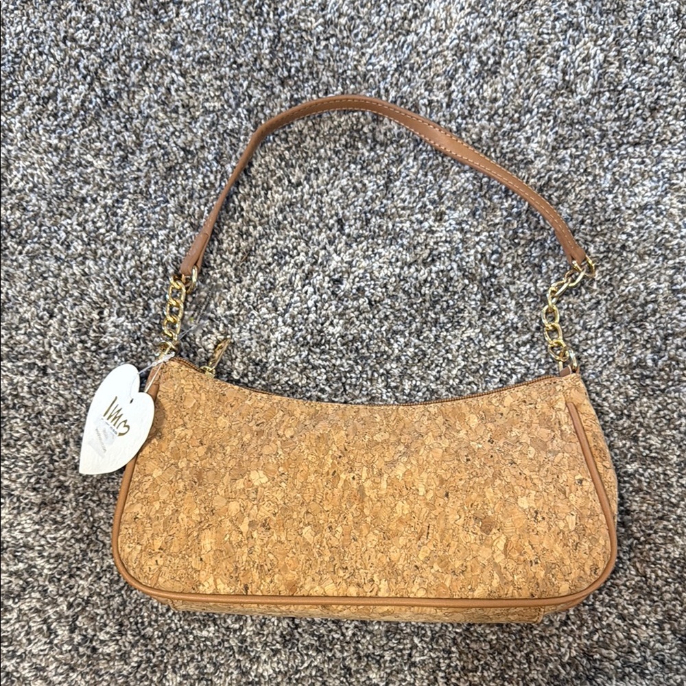 Brown Cork Shoulder Bag
